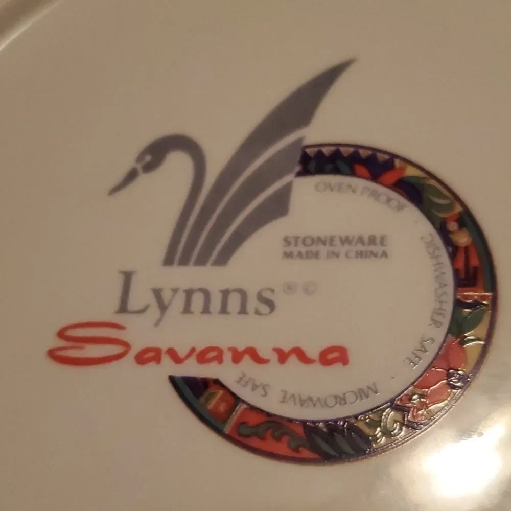 Lynns Stoneware Savanna Rim Dinner Plate 10 5/8
